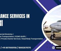 ICU-equipped air ambulance services in Siliguri for critical care patients