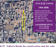 H-13  5 Marla Ready for construction plot for sale