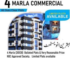 ICHS 4 Marla Commercial plot for sale.