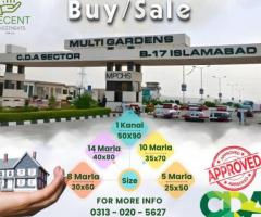 Plots for sale in B17 Islamabad