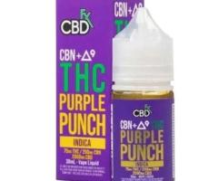 CBDFX CBD + Delta-9 THC Vape Juice – Purple Punch In Karachi