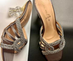 Women Glitter Bow Heels A-1579 - 4