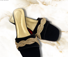 Women Glitter Bow Heels A-1579 - 6