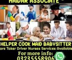 Domestic staff helper cook driver services available