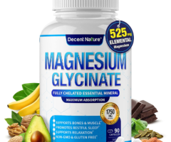 Decent Nature Magnesium Glycinate 525mg Capsules in Pakistan 0335-8875990