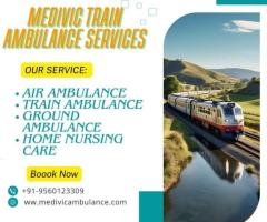 The most promising and safest option in Ranchi is the Medivic Train Ambulance Service