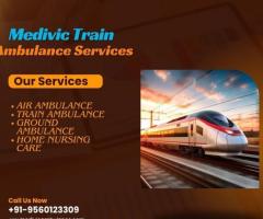 Medivic Train Ambulance Services in Patna is the best option for medical transfer